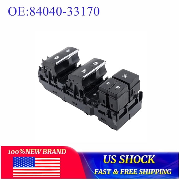 Master Power Window Control Switch For 2018 2019 2020 Toyota Camry 84040-33170