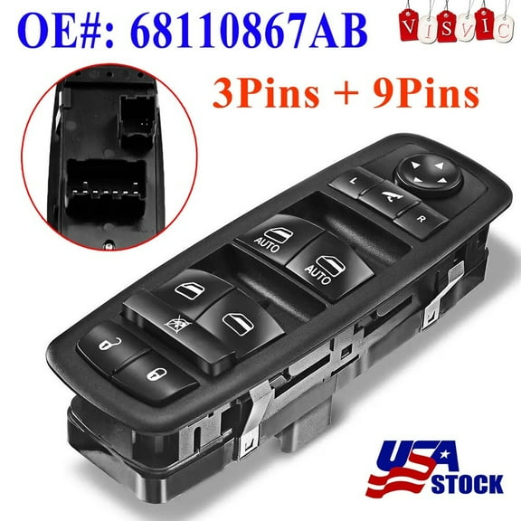 Master Power Window Door Lock Switch For 2013-2017 Dodge Ram 1500 2500 3500 Cars