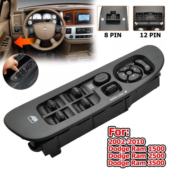 Master Power Window Door Switch for 2002-2010 Dodge Ram Assembly Slate Gray NEW
