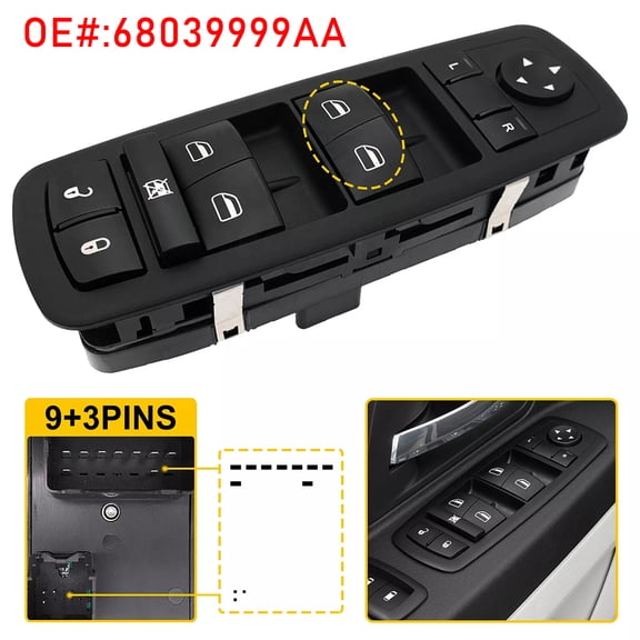 Master Power Window Switch Fits Chrysler Dodge Grand Caravan Journey 68039999AA