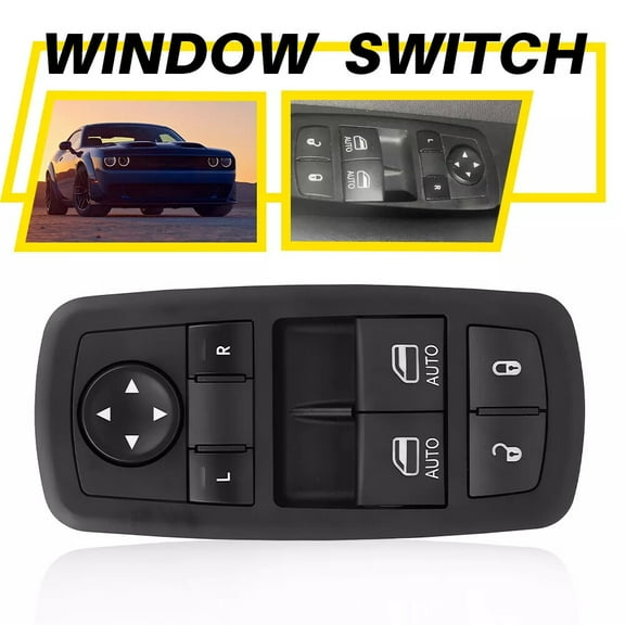 Master Power Window Switch For 15-22 Dodge Challenger R/T SRT SXT T/A GT 2-Door