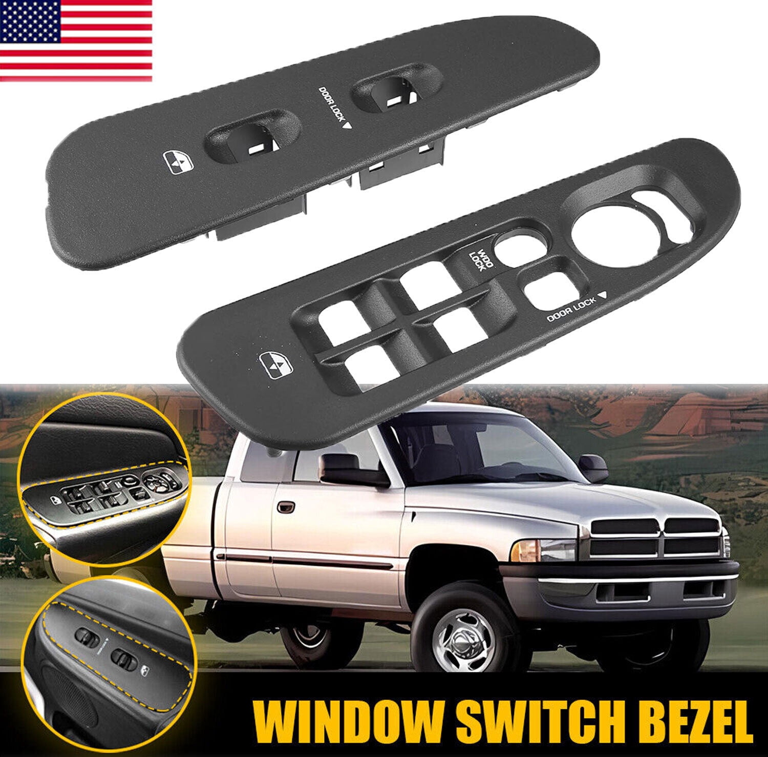 Interruptor Bloqueo Puerta For Dodge Ram 1500 2500 3500 Más | Cuotas Sin Interés