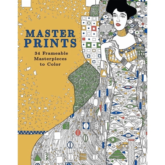 Master Prints : 34 Frameable Masterpieces to Color (Paperback)