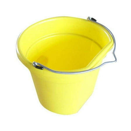 Master Rancher 20 QT Yellow Flat Sided Utility Bucket Polyethylene Res