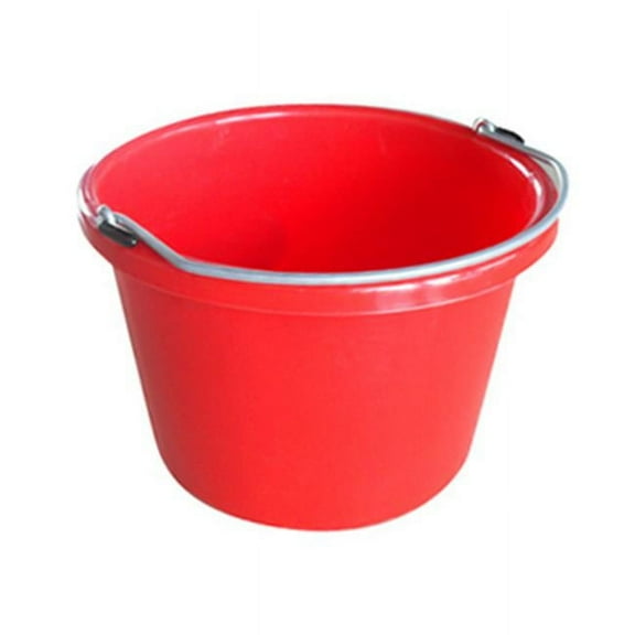 Master Rancher 8 QT Red Utility Bucket Polyethylene Resin For Strength