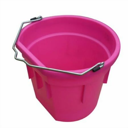 Master Rancher MR20QP/FSB-HTPINK 20-Quart Pink Flat Back Sided Utility Bucket Pail - Quantity of 2