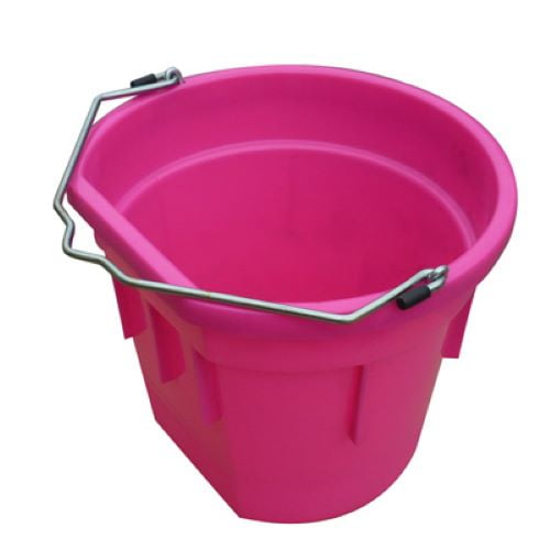 Master Rancher MR20QP/FSB-HTPINK 20-Quart Pink Flat Back Sided Utility Bucket Pail - Quantity of 3