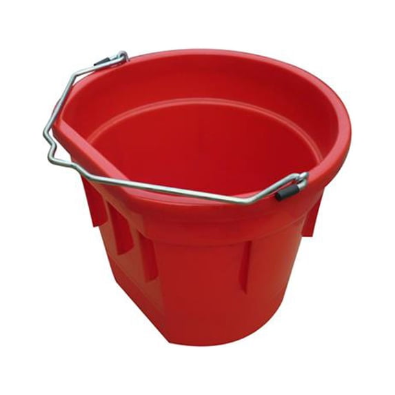 Master Rancher MR20QP/FSB-RED Utility Bucket, Flat Sided, Red Resin, 20-Qts. - Quantity 10