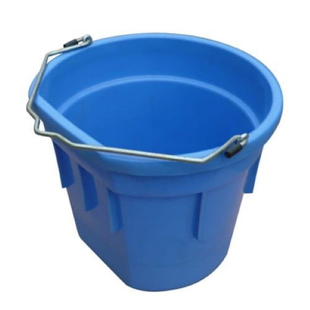 Master Rancher MR20QP/FSB-SKYBLU 20-Quart Sky Blue Flat Back Sided Utility Bucket Pail - Quantity of 2