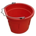 thumbnail image 1 of Master Rancher MR8QP/FSB-RED 8-Quart Dark Red Poly Resin Farm & Ranch Flat Sided Utility Bucket Pail - Quantity of 4, 1 of 1