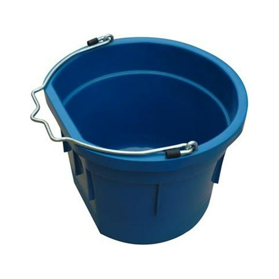 Master Rancher MR8QP/FSB-TEAL Utility Bucket, Flat Sided, Teal Resin, 8-Qts. - Quantity 10