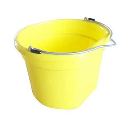 Master Rancher MR8QP/FSB-YEL Utility Bucket, Flat Sided, Yellow Resin, 8-Qts. - Quantity 1