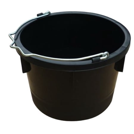 Master Rancher MR8QP/UB-BLK 8-Quart Black Poly Resin Farm & Ranch Utility Bucket Pail - Quantity of 4