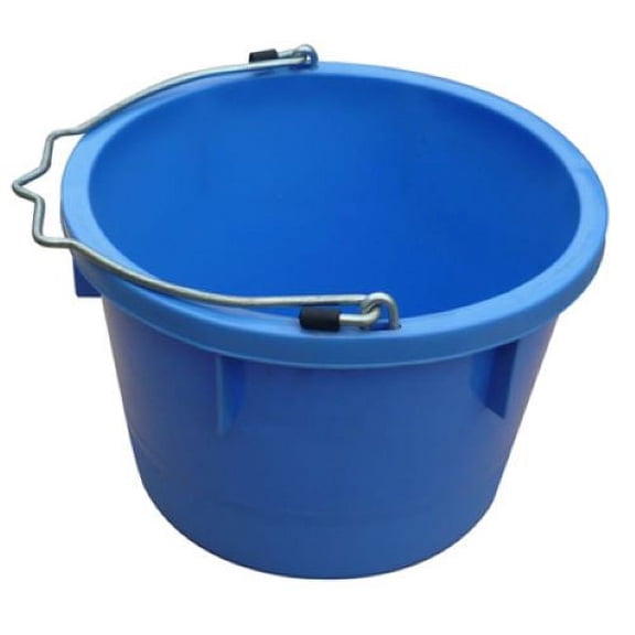 Master Rancher MR8QP/UB-SKYBLU 8-Quart Sky Blue Poly Resin Farm & Ranch Utility Bucket Pail - Quantity of 2