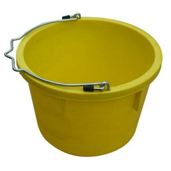 Master Rancher MR8QP/UB-YEL 8-Quart Yellow Poly Resin Farm & Ranch Utility Bucket Pail - Quantity of 2