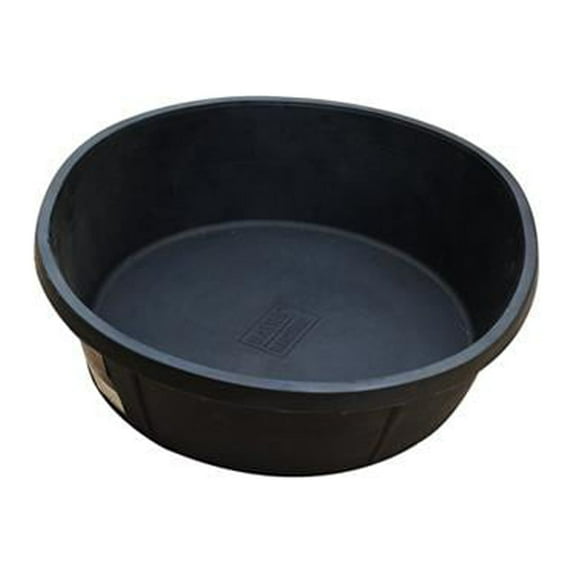 Master Rancher MR8QR/PAN-BLK Feed Pan, Rubber, 8-Qts. - Quantity 10