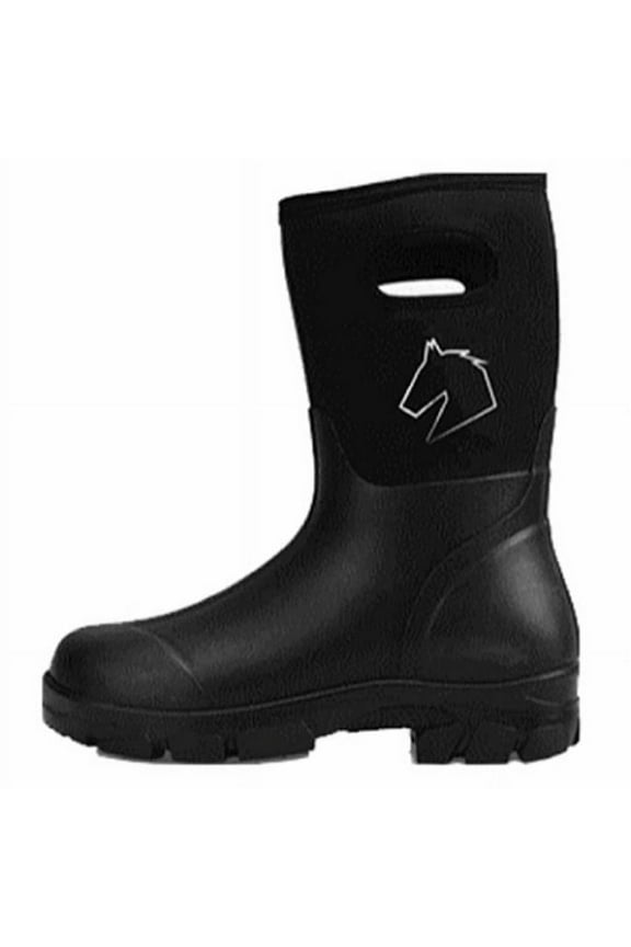 Waterproof Work Farm Boots Unisex Men's 12 Women's 14, Black