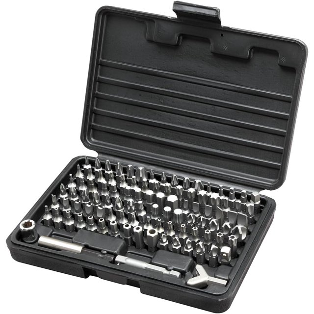 TMAX 100pc Impact Ready Security Bits Set – S2 Steel, 2 Quick Chucks – 71284