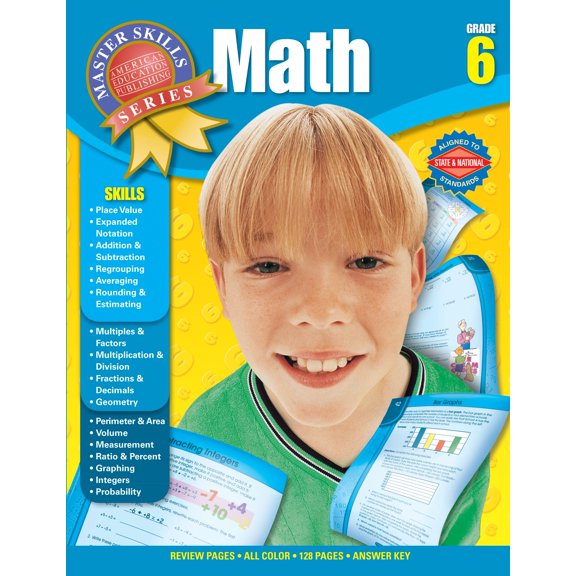 Pre-Owned Master Skills: Math, Grade 6 (Paperback)