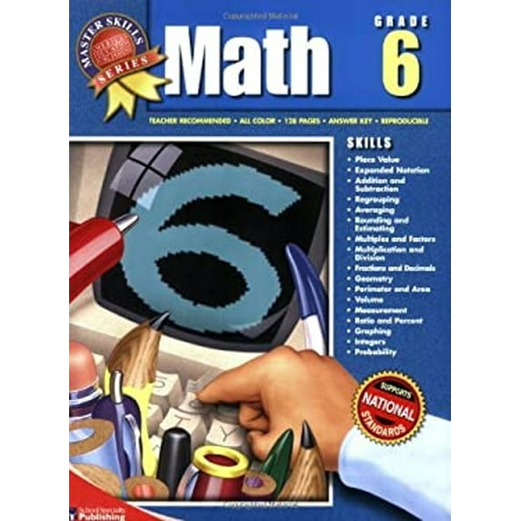 Pre-Owned Math, Grade 6 (Paperback) 9781561890163
