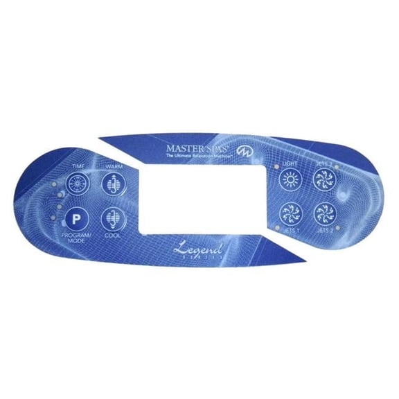 Master Spa X509009 2 Piece Legend Series 8-Button LCD Time Warm Light Jet 1-2-3 Program Cool Spa Side Overlay
