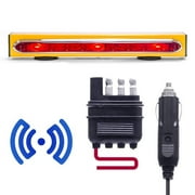 Master Tailgaters 19" Wireless Trailer Tow Light Bar - Magnetic Mount - Ultra Bright LED with 4 Pin FLAT Hitch Transmitter