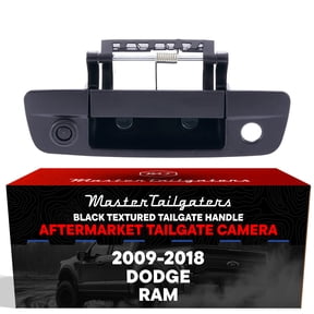 Master Tailgaters Black Tailgate Handle with Backup Camera for Dodge Ram 2009-2018