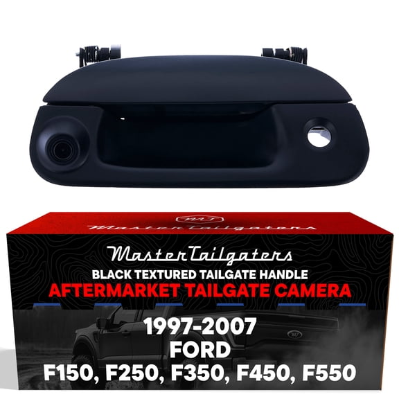 Master Tailgaters Black Tailgate Handle with Backup Camera for Ford F150-F550 (1997-2007)