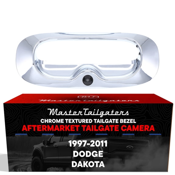 Master Tailgaters Chrome Tailgate Bezel with Backup Camera for Dodge Dakota (1997-2011)