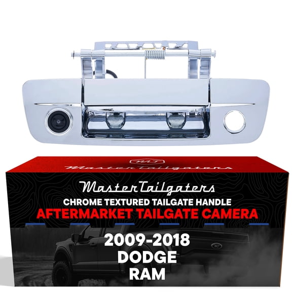 Master Tailgaters Chrome Tailgate Handle with Backup Camera for Dodge Ram (2009-2018)