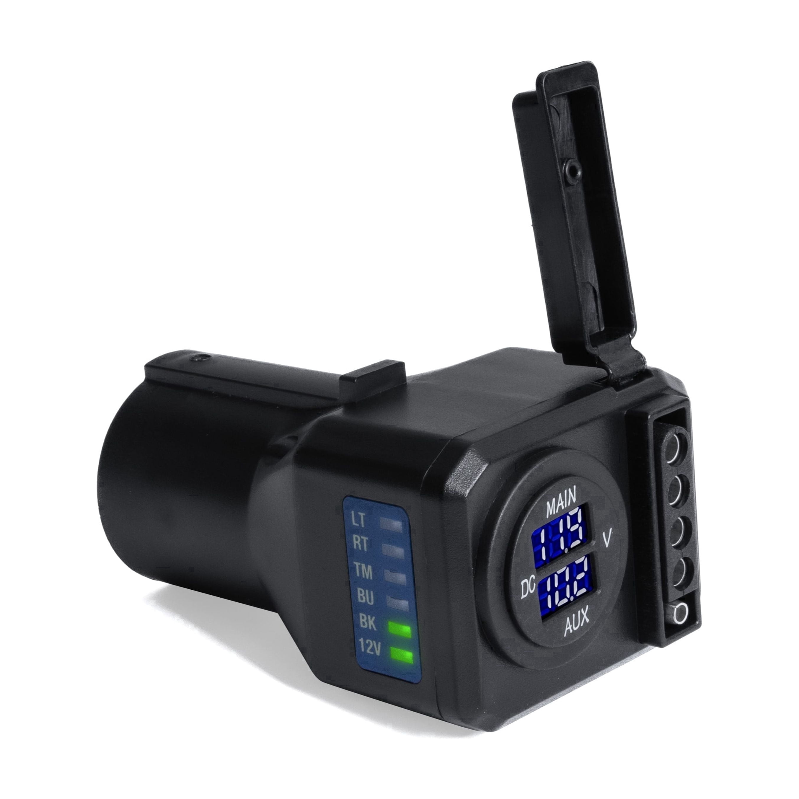 Led Towing Adaptor Module Master Tailgaters Multiple-Tow Trailer Hitch Adapter with LED Voltage ...