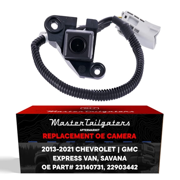 Master Tailgaters Replacement Chevrolet Express Van / GMC Savana Backup Camera (2013-2021) OE Part # 22903442, 23140731