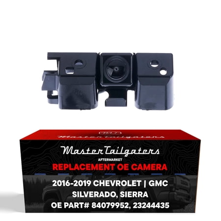Master Tailgaters Replacement for Chevrolet Silverado / GMC Sierra 1500, 2500, 3500, w/o EZ Lift, w/o AVM, w/o Remote Tailgate (2016-2019) Backup Camera OE Part # 84079952, 23244435