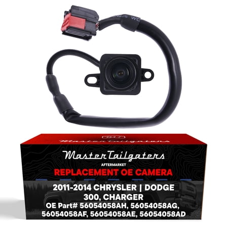 Master Tailgaters Replacement for Chrysler 300 Sedan / Dodge Charger Backup Camera (2011-2014) OE Part # 56054058AD, 56054058AE, 56054058AF, 56054058AG, 56054058AH