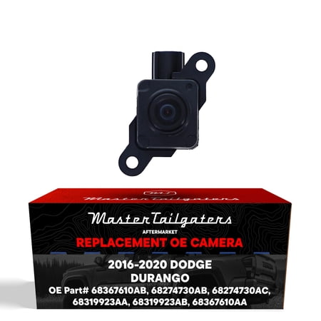 Master Tailgaters Replacement for Dodge Durango (2016-2020) Rear View Backup Camera OE Part # 68274730AB, 68274730AC, 68319923AA, 68319923AB, 68367610AA, 68367610AB