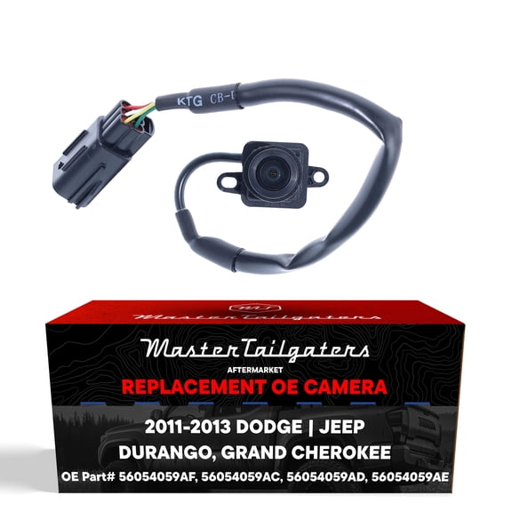 Master Tailgaters Replacement Dodge Durango / Jeep Grand Cherokee Backup Camera (2011-2013) OE Part # 56054059AC, 56054059AD, 56054059AE, 56054059AF