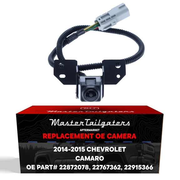 Master Tailgaters Replacement Chevrolet Camaro Coupe / Convertible (2014-2015) Backup Camera OE Part # 22767362, 22872078, 22915366