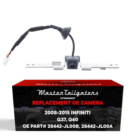 Master Tailgaters Replacement for Infiniti G37 Coupe (2008-2013), Q60 Coupe (2014-2015) Backup Camera OE Part # 28442-JL00B, 28442-JL00A