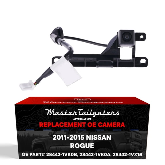 Master Tailgaters Replacement for Nissan Rogue/Rogue Select (2011), Rogue/Rogue Select Type 1 (2012-2015) Backup Camera OE Part # 28442-1VK0A, 28442-1VK0B, 28442-1VX1B