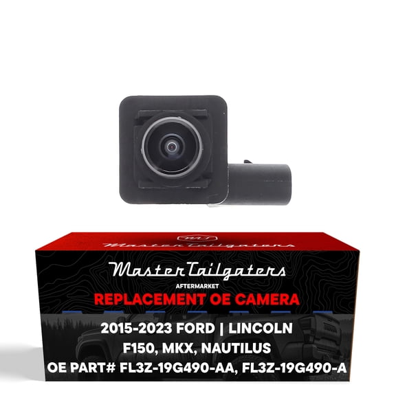 Master Tailgaters Replacement for Ford F150 (15-20) / Lincoln MKX (16-18), Nautilus (19-23) RIGHT Side View Backup Camera OE Part # FL3Z-19G490-AA, FL3Z-19G490-A