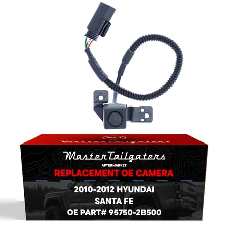 Master Tailgaters Replacement for Hyundai Santa Fe (2010-2012) Rear View Backup Camera OE Part # 95750-2B500