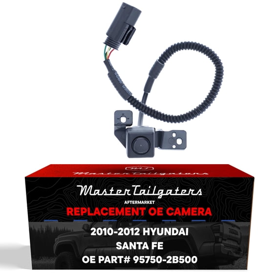 Master Tailgaters Replacement for Hyundai Santa Fe (2010-2012) Rear View Backup Camera OE Part # 95750-2B500