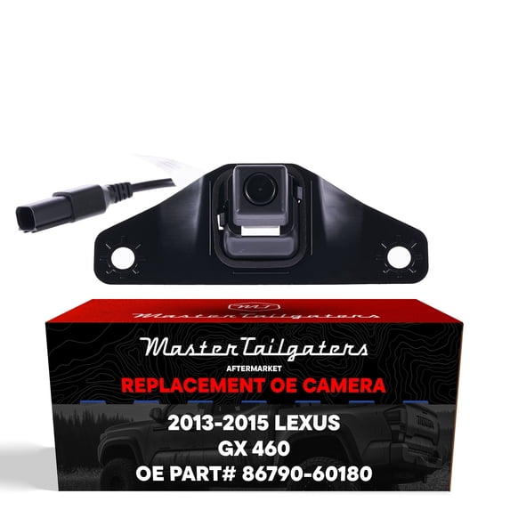 Master Tailgaters Replacement for Lexus GX 460 w/o AVM (2013-2015) Backup Camera OE Part # 86790-60180