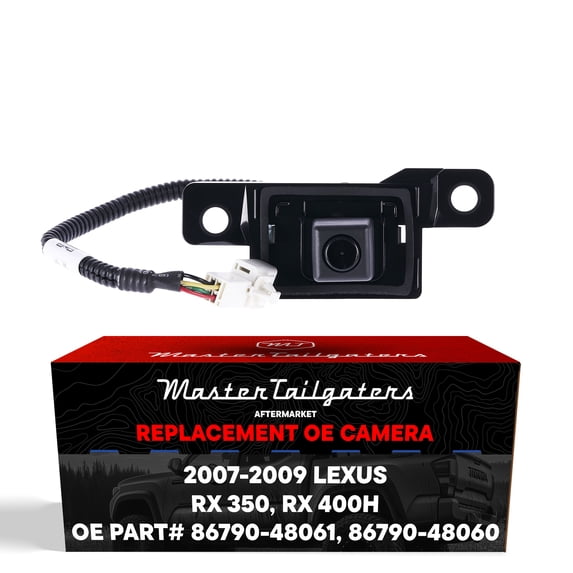 Master Tailgaters Replacement for Lexus RX 350 (2007-2009), RX 400h (2007-2008) Backup Camera OE Part # 86790-48060, 86790-48061