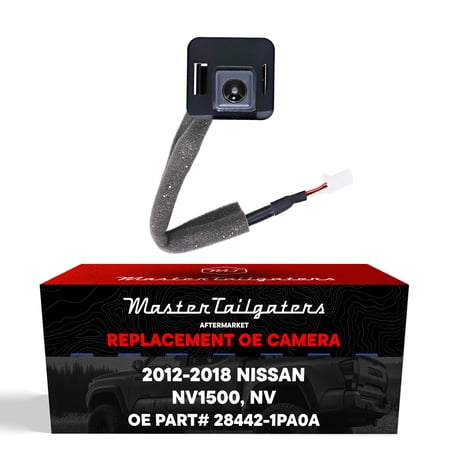 Master Tailgaters Replacement for Nissan NV1500 (2012-2018), NV Passenger Van (2012-2018) Left Rear View Backup Camera OE Part # 28442-1PA0A