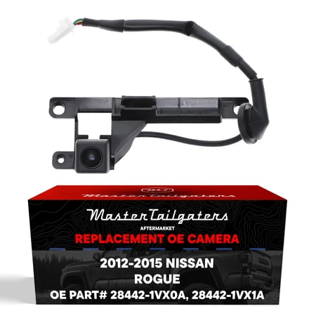 Master Tailgaters Replacement for Nissan Rogue, Rogue Select Type 2 (2012-2015) Backup Camera OE Part # 28442-1VX0A, 28442-1VX1A