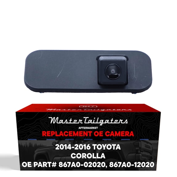 Master Tailgaters Replacement for Toyota Corolla (2014-2016) Backup Camera OE Part # 867A0-02020, 867A0-12020