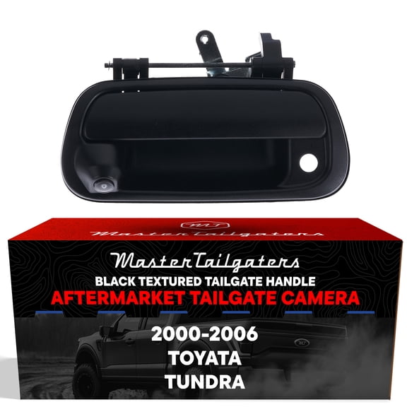 Master Tailgaters Textured Black Tailgate Handle with Backup Camera Replacement for Toyota Tundra 2000-2006