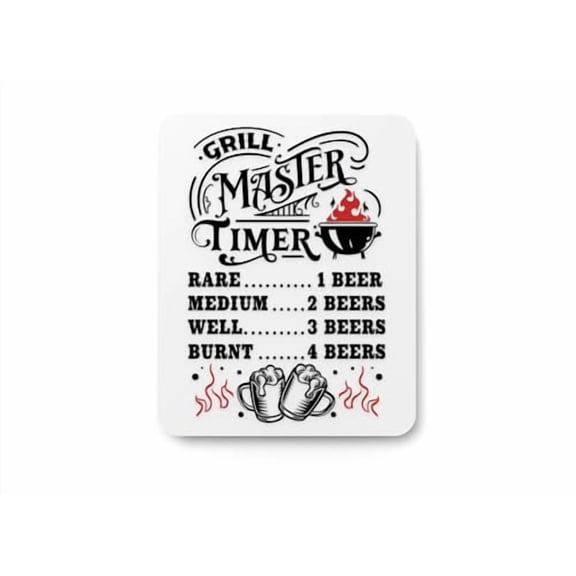 Master Timer Sign BBQ Humor for Home and Outdoor