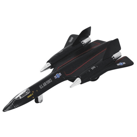 Black X-Planes Air Force SR-71A Blackbird Die Cast Jet Plane Toy with Pull Back